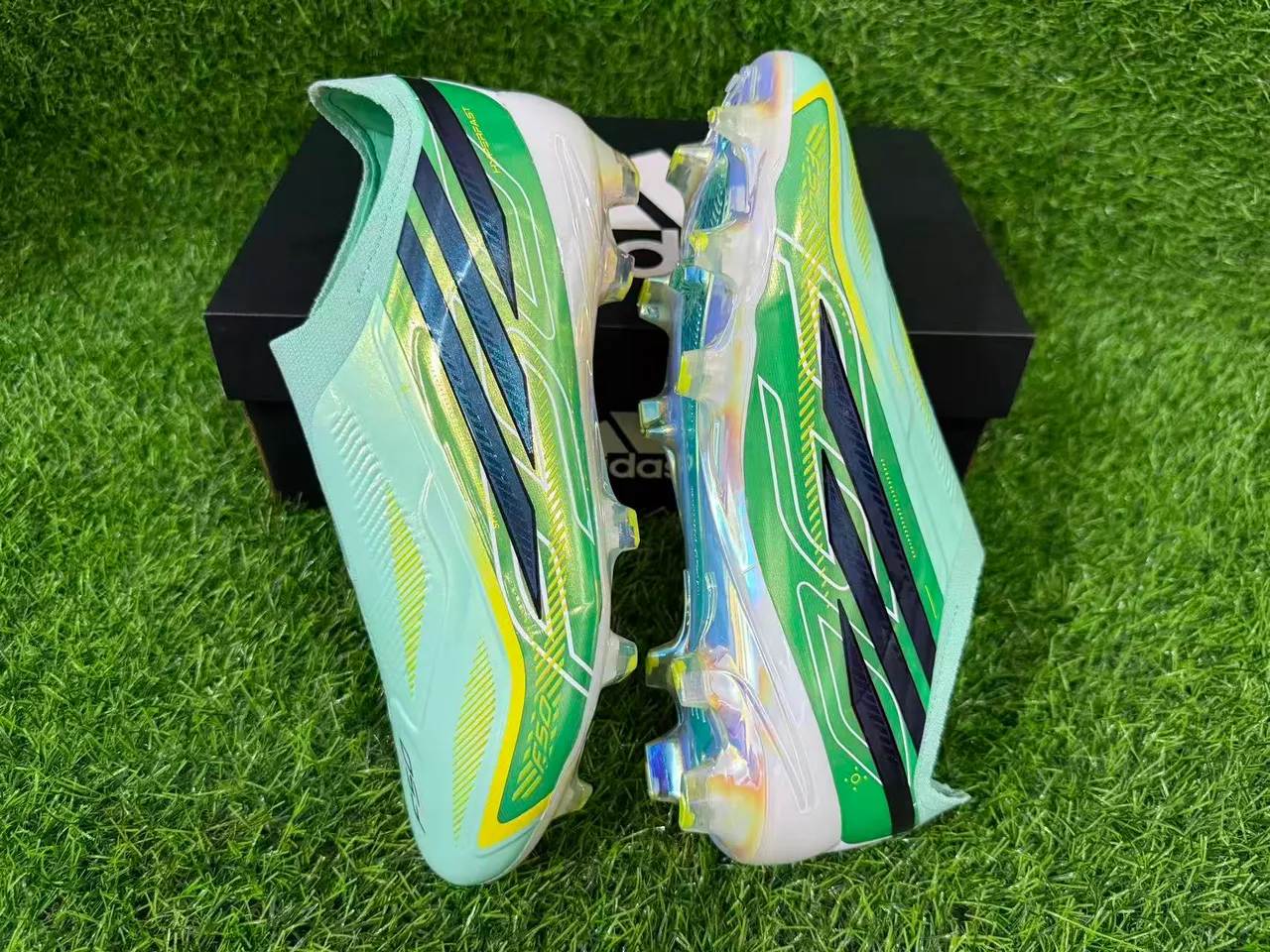 Adidas X Speedflow Mint Green Iridescent Firm-Ground Soccer Shoes 5