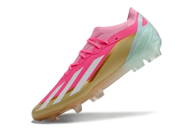 Adidas X Speedflow Pink Gold Mint Firm-Ground Zapatos de fútbol 3