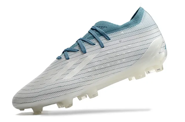 Adidas X Speedflow Blanc et Turquoise Chaussures de Football pour Terrain Ferme 3