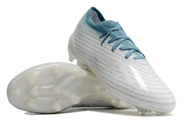 Adidas X Speedflow Blanc et Turquoise Chaussures de Football pour Terrain Ferme 4