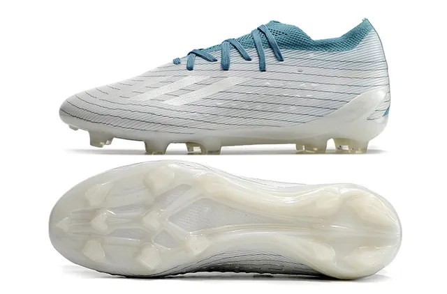 Adidas X Speedflow Blanc et Turquoise Chaussures de Football pour Terrain Ferme 6