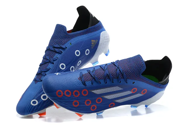 Adidas X Speedportal azul y naranja botas de fútbol para terreno firme 2