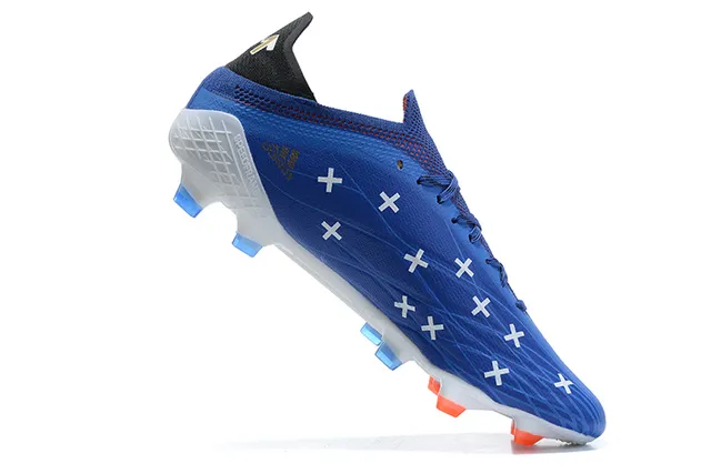 Adidas X Speedportal azul y naranja botas de fútbol para terreno firme 3
