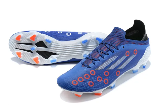 Adidas X Speedportal azul y naranja botas de fútbol para terreno firme 7
