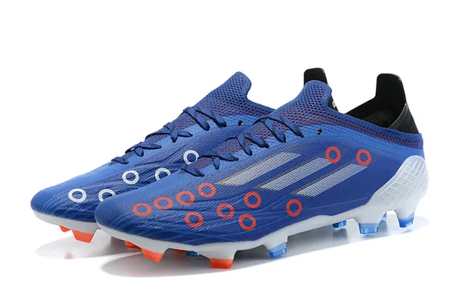 Adidas X Speedportal azul y naranja botas de fútbol para terreno firme 8