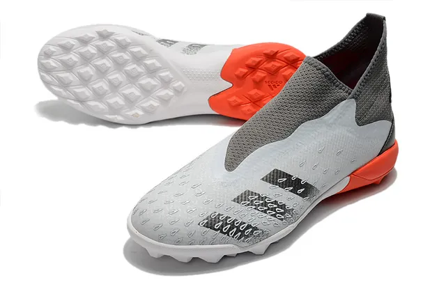Adidas X Speedportal ধূসর কমলা টার্ফ ফুটবল জুতা 14