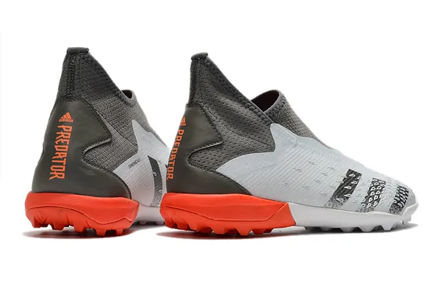 Adidas X Speedportal ধূসর কমলা টার্ফ ফুটবল জুতা 15