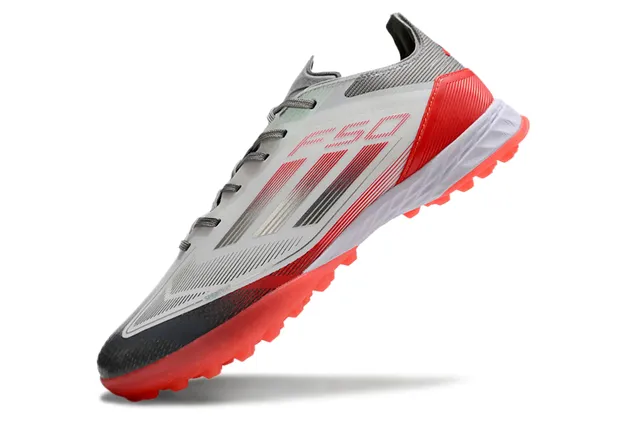 Adidas X Speedportal Lightstrike Red Gray Sapatos de futebol de grama artificial 3