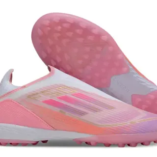 Adidas X Speedportal Chuteiras de futebol rosa gradiente turf