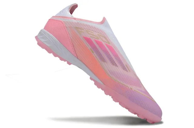 Adidas X Speedportal Chuteiras de futebol rosa gradiente turf 2