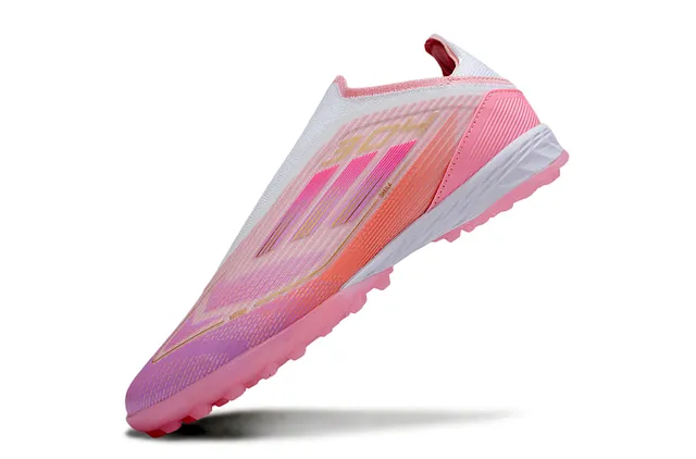 Adidas X Speedportal Chuteiras de futebol rosa gradiente turf 3