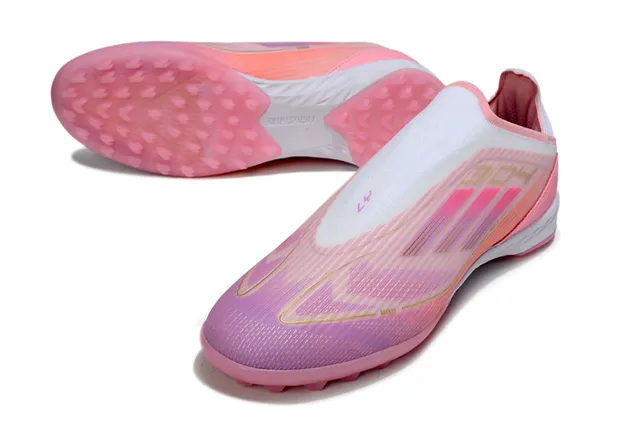 Adidas X Speedportal Chuteiras de futebol rosa gradiente turf 5