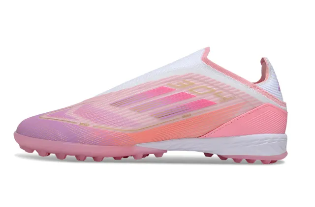 Adidas X Speedportal Chuteiras de futebol rosa gradiente turf 8