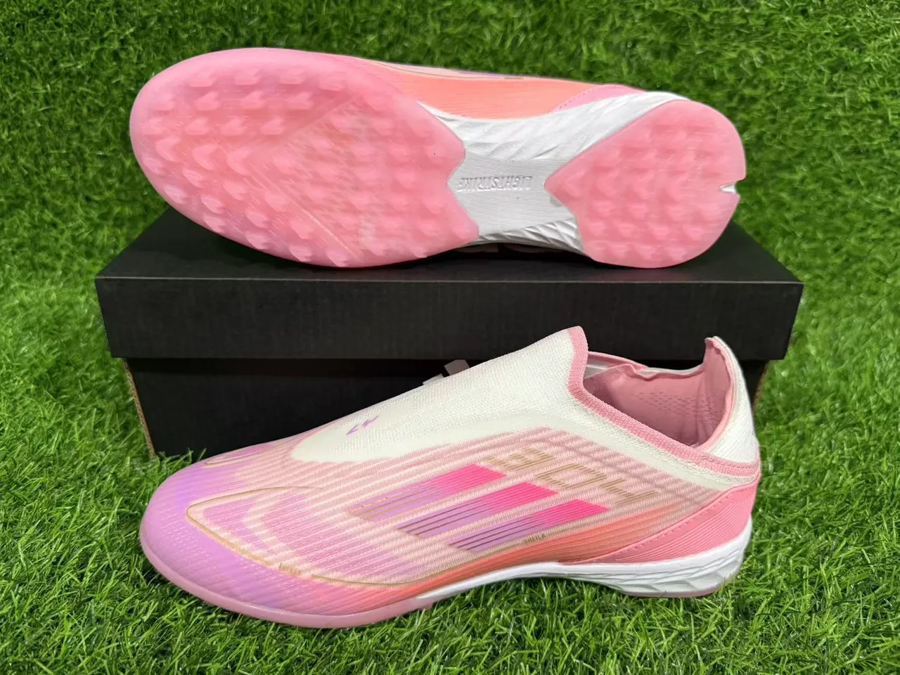 Adidas X Speedportal Chuteiras de futebol rosa gradiente turf 15