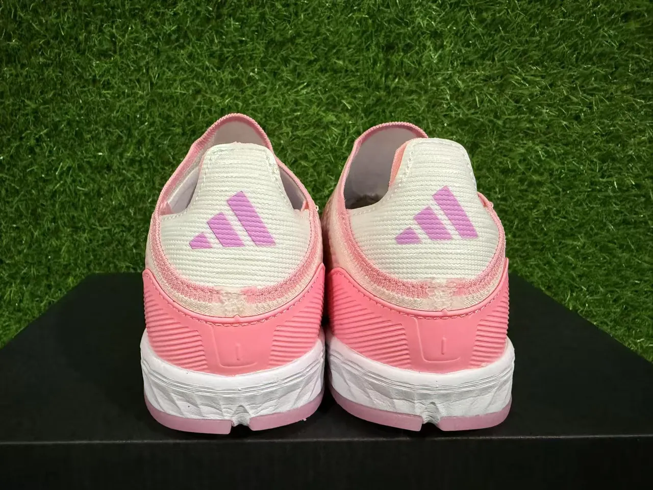 Adidas X Speedportal Chuteiras de futebol rosa gradiente turf 10