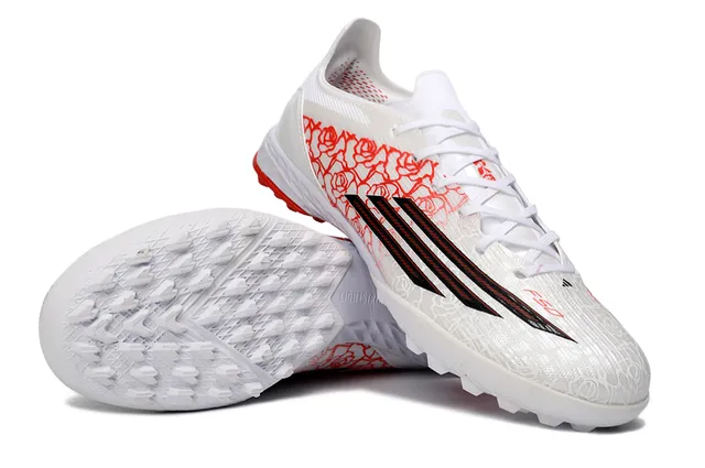 Adidas X White Red লো-কাট শু সিন্থেটিক আপার টার্ফ সকার শু 3