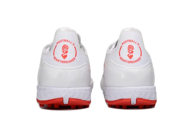 Adidas X White Red লো-কাট শু সিন্থেটিক আপার টার্ফ সকার শু 4