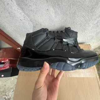 Air Jordan 11 Zapatillas de Baloncesto Cuero Patentado Negro