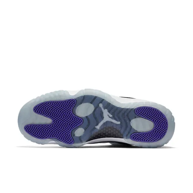 Air Jordan 11 Chaussures de Basketball Blanc et Noir Cuir Patenté 6
