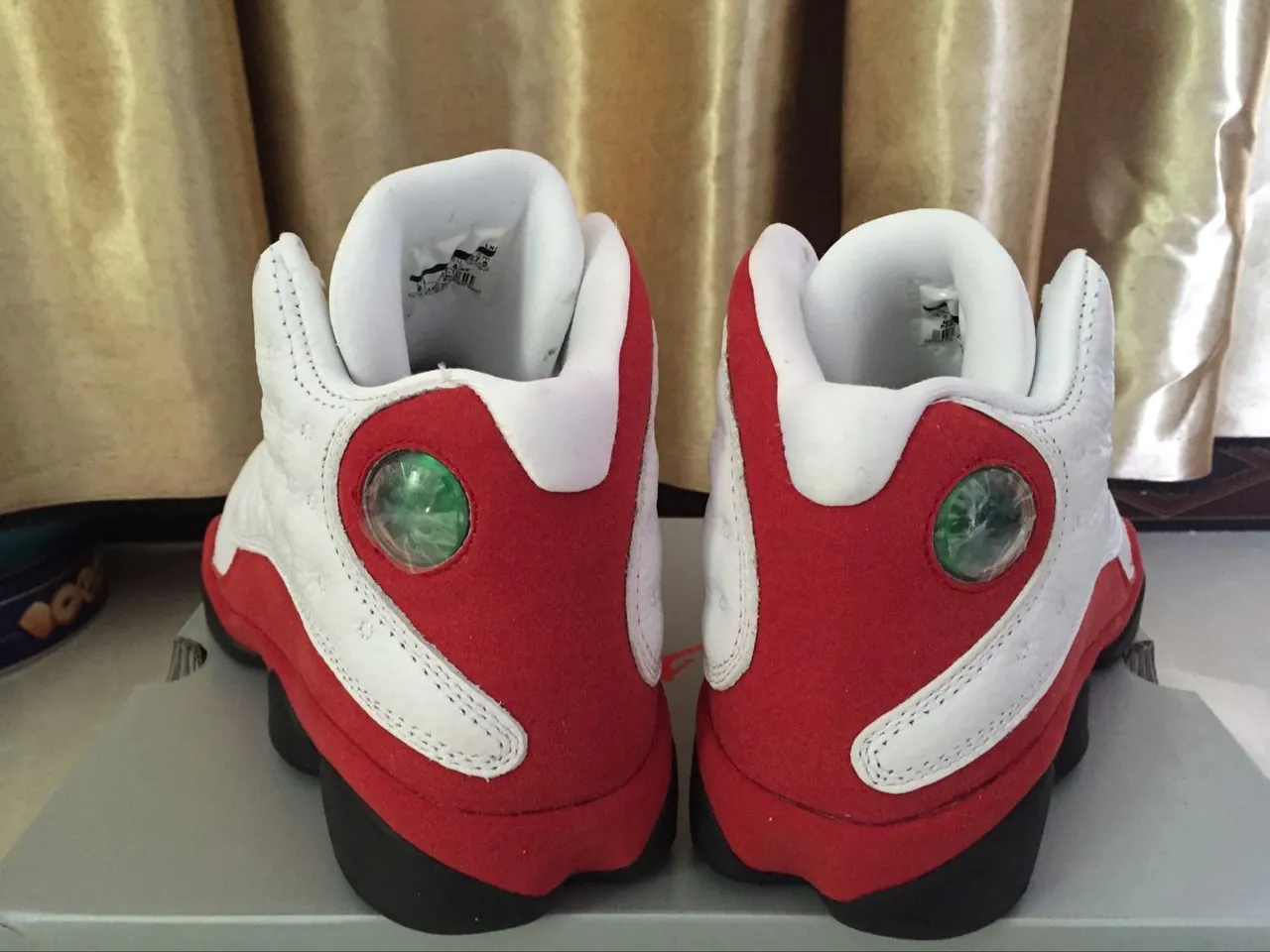 Tênis de basquete Air Jordan 13 branco vermelho preto 7