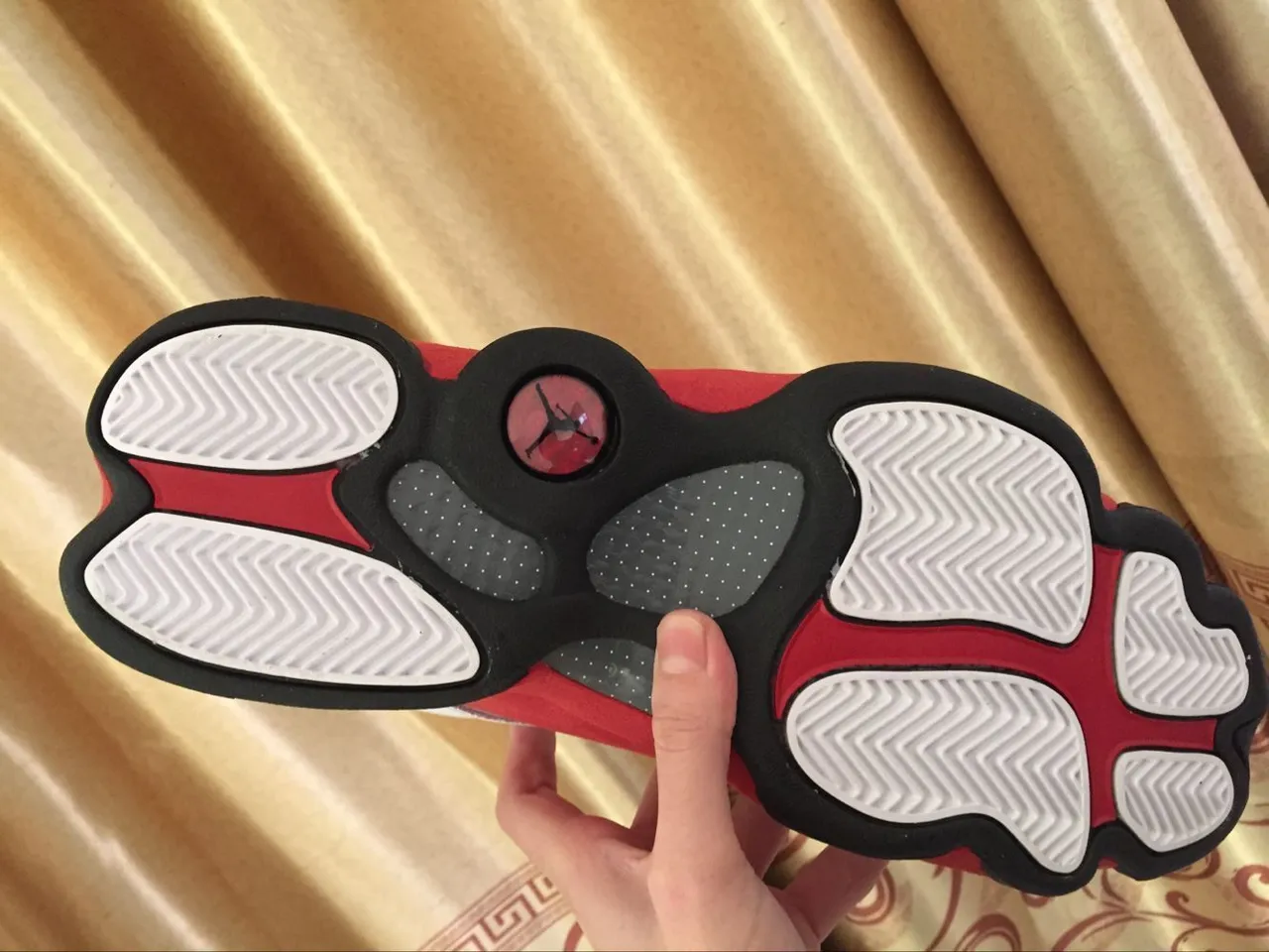 Tênis de basquete Air Jordan 13 branco vermelho preto 11