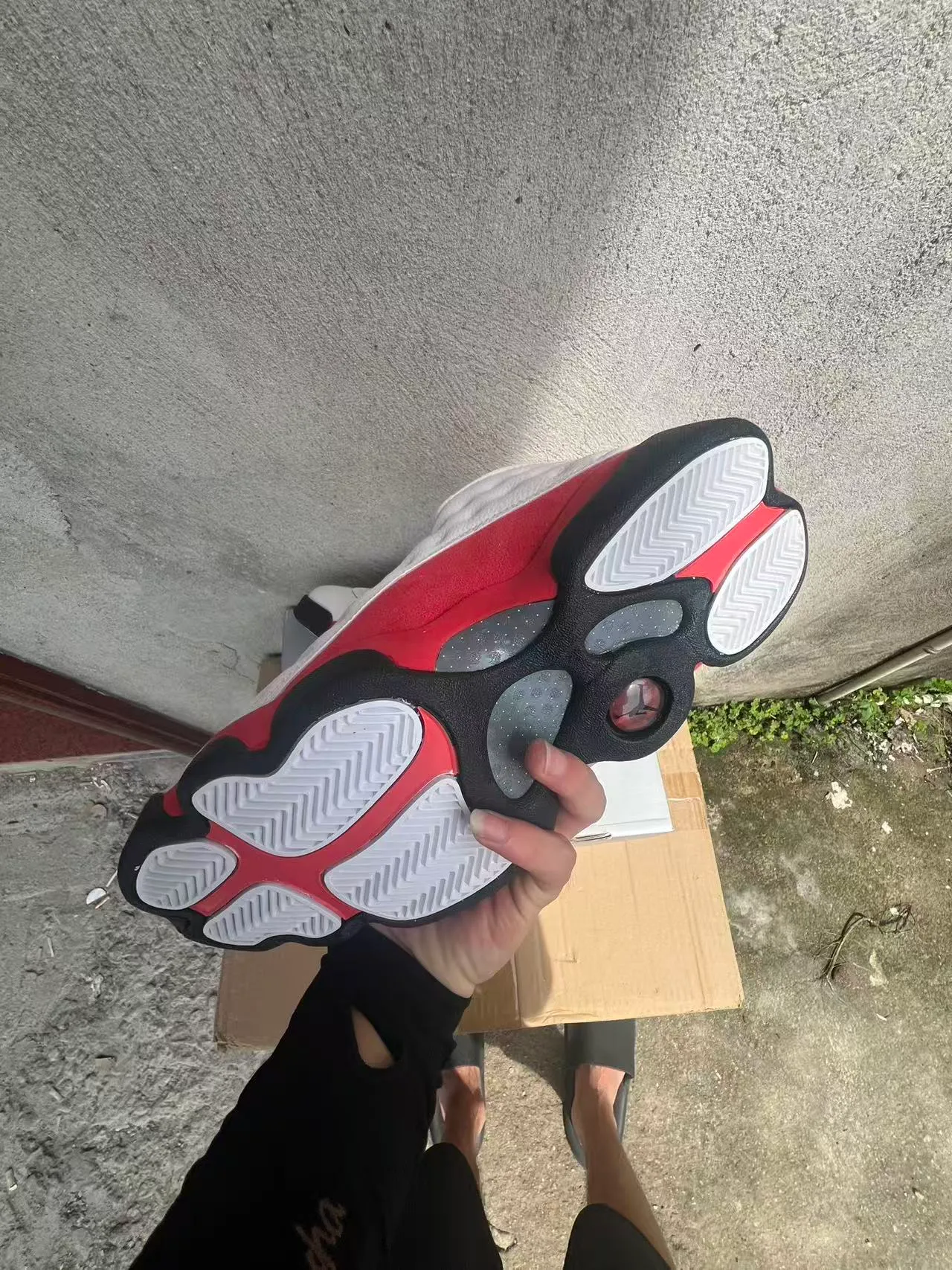 Air Jordan 13 أحذية كرة السلة أبيض أحمر أسود 6