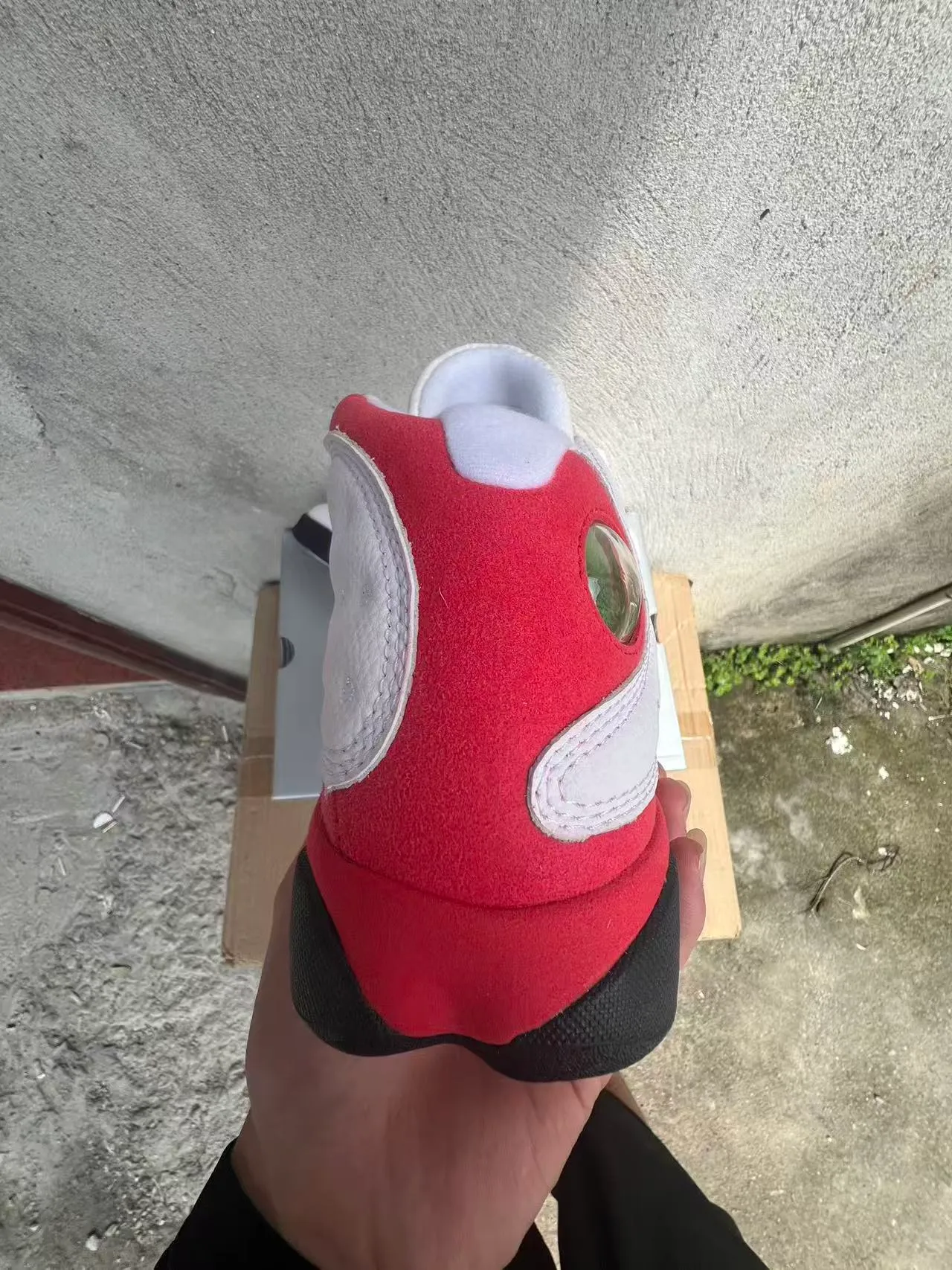 Air Jordan 13 أحذية كرة السلة أبيض أحمر أسود 8