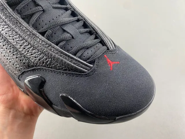 Air Jordan 14 zapatillas de baloncesto negro y rojo 2