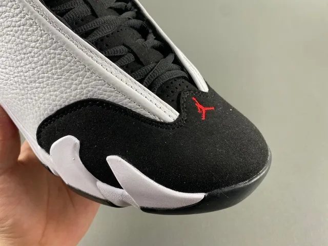 Air Jordan 14 tênis de basquete branco preto vermelho 2