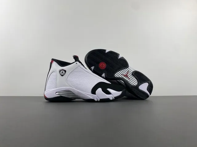Air Jordan 14 tênis de basquete branco preto vermelho 12