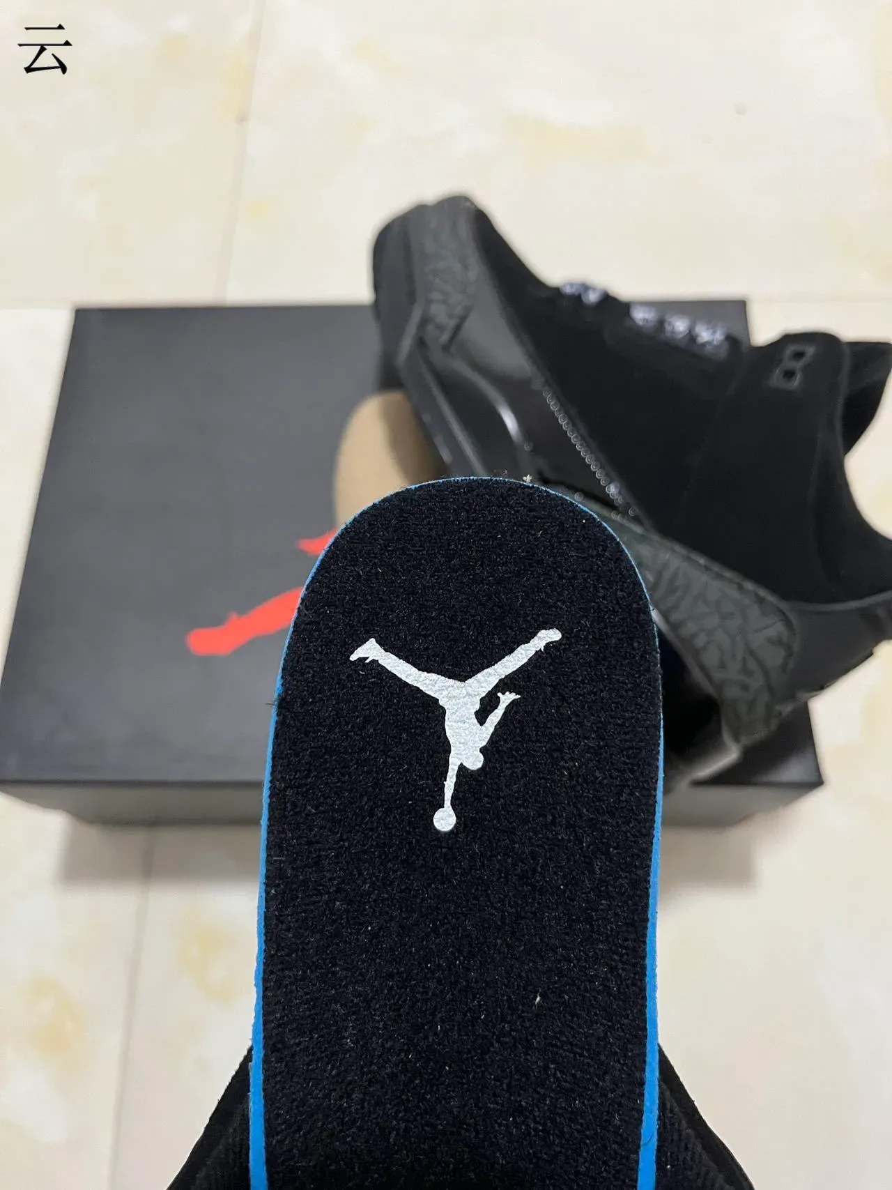 Air Jordan 3 Tênis de Basquete Preto com Estampa de Elefante 8