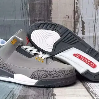 Air Jordan 3 Gray Elephant Tênis de basquete