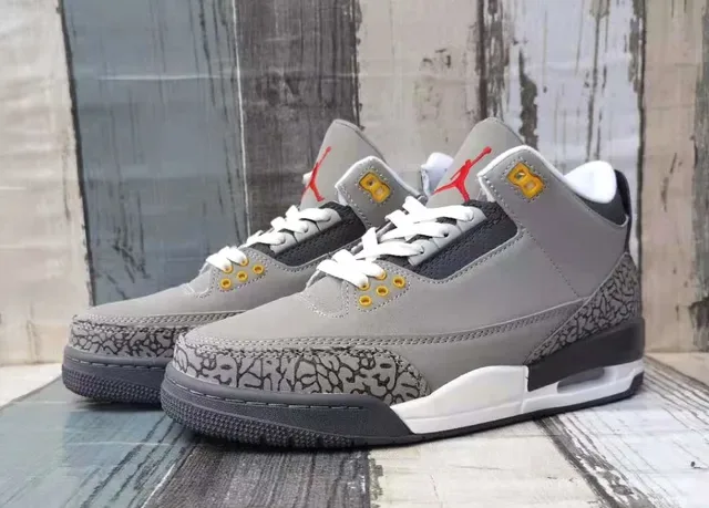 Air Jordan 3 Gray Elephant Tênis de basquete 2