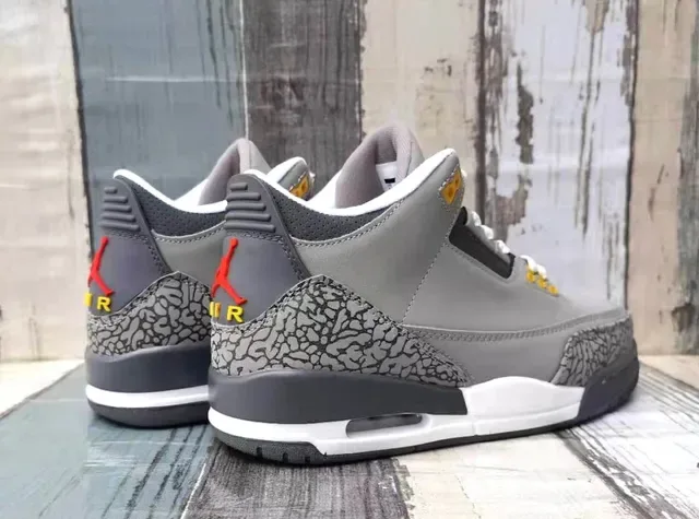 Air Jordan 3 Gray Elephant Tênis de basquete 5