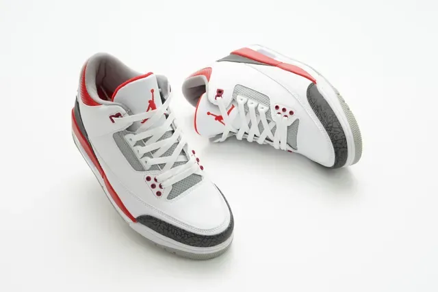 Air Jordan 3 White Cement Red zapatillas de baloncesto 6