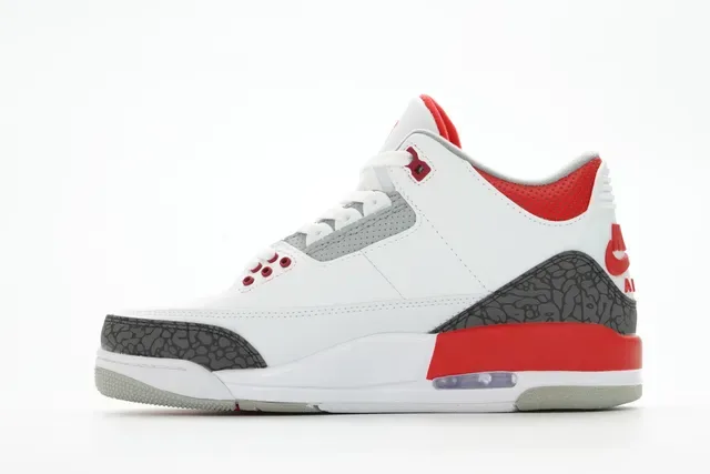 Air Jordan 3 White Cement Red zapatillas de baloncesto 8