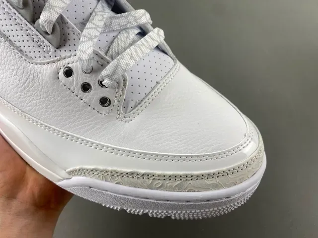 Air Jordan 3 Zapatillas de Baloncesto con estampado de elefante blanco 2