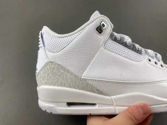 Air Jordan 3 Zapatillas de Baloncesto con estampado de elefante blanco 3