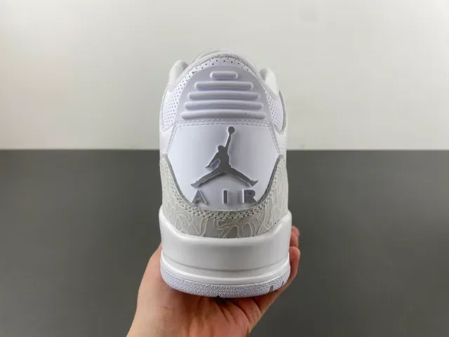 Air Jordan 3 Zapatillas de Baloncesto con estampado de elefante blanco 4