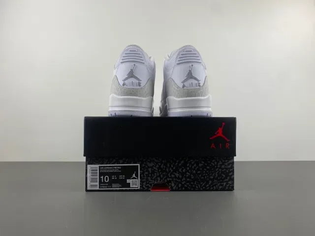 Air Jordan 3 Zapatillas de Baloncesto con estampado de elefante blanco 18