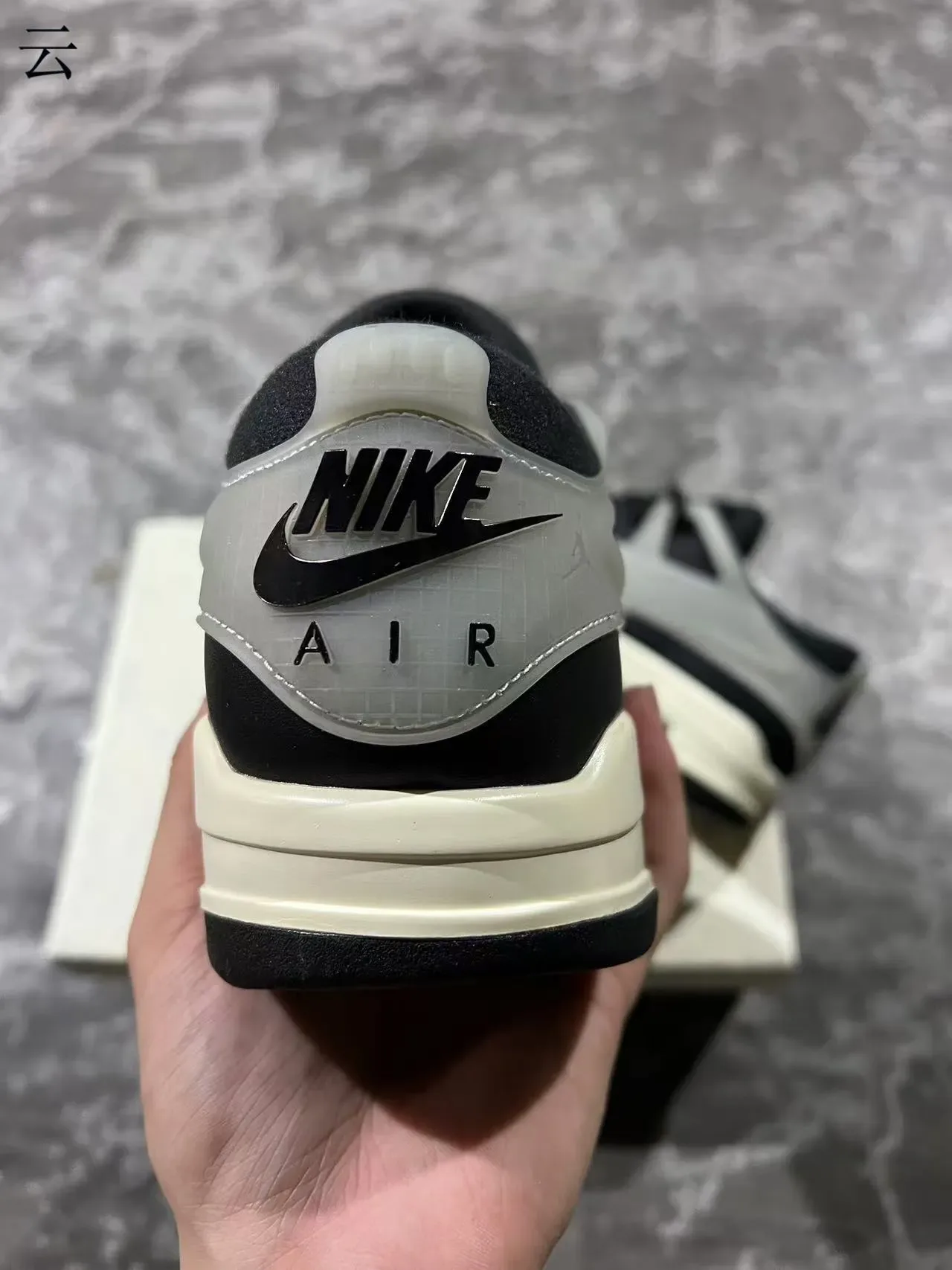 Air Jordan 4 Black and Beige Lifestyle Sneakers 8