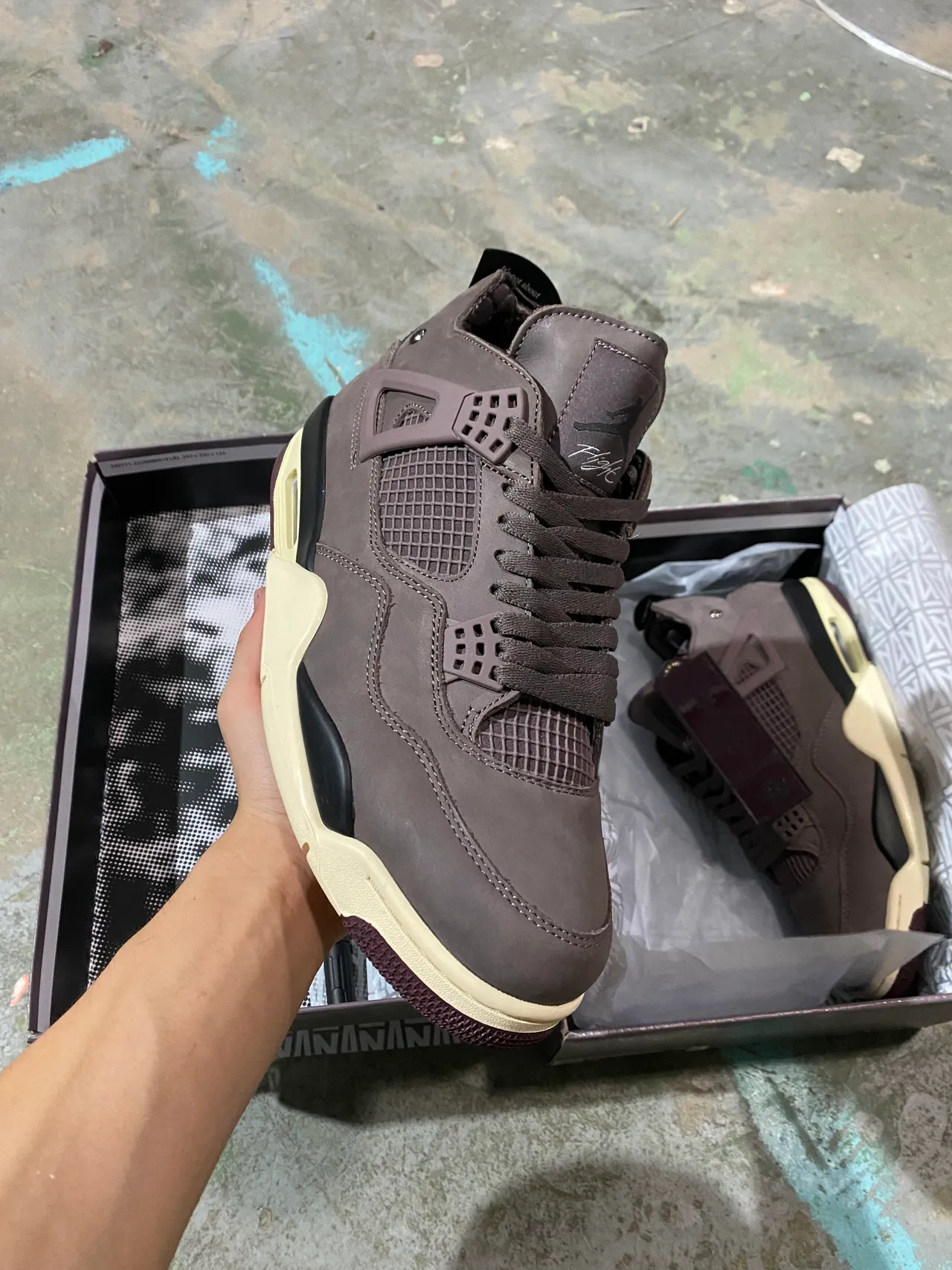 Air Jordan 4 Marron Crème Chaussures de Basketball 7