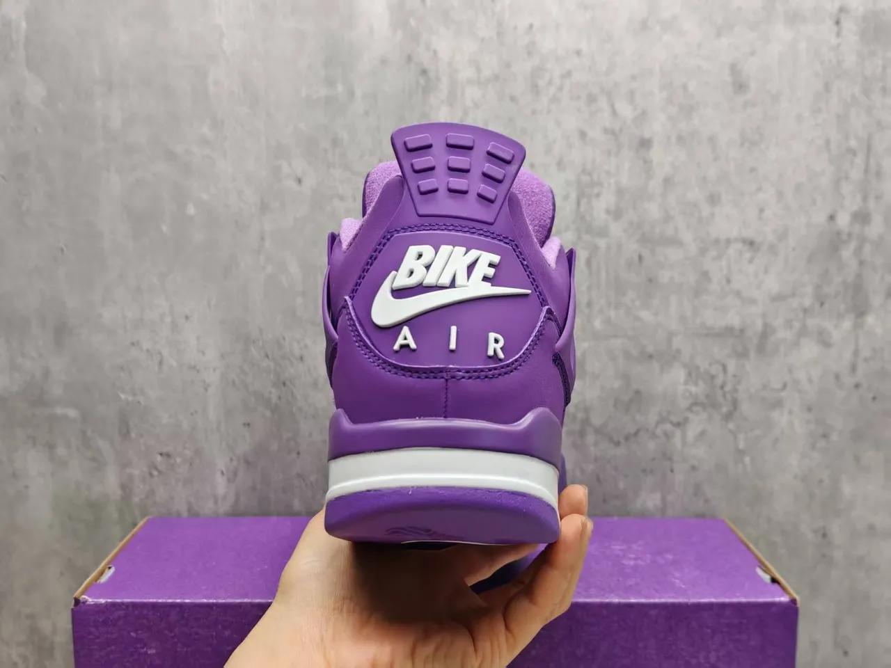 Air Jordan 4 मोनोक्रोमैटिक पर्पल बास्केटबॉल जूते 4