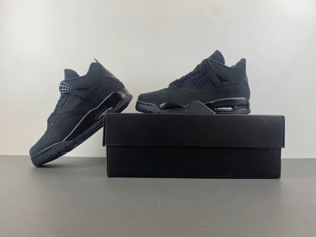 Air Jordan 4 单色黑色篮球鞋 14