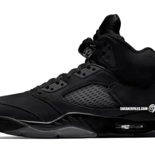 Tênis de basquete Air Jordan 5 totalmente preto