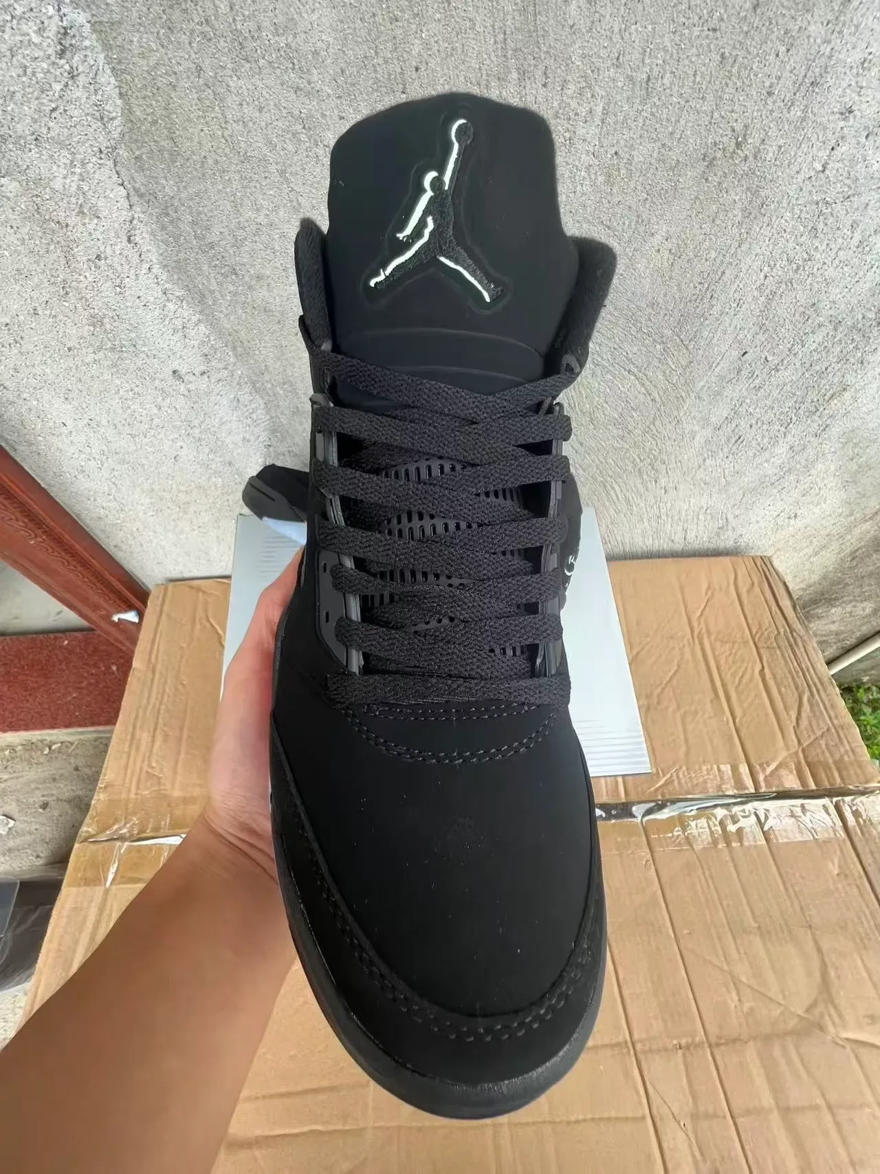 Air Jordan 5 Black Red Flame Tênis de Basquete 3