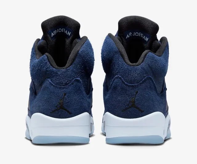 Air Jordan 5 Zapatillas de baloncesto de caña alta azul marino 4