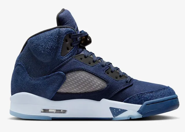 Air Jordan 5 Zapatillas de baloncesto de caña alta azul marino 6