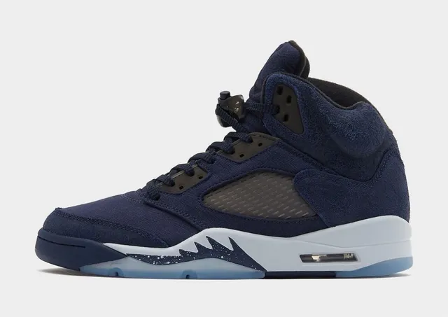Air Jordan 5 Zapatillas de baloncesto de caña alta azul marino 11