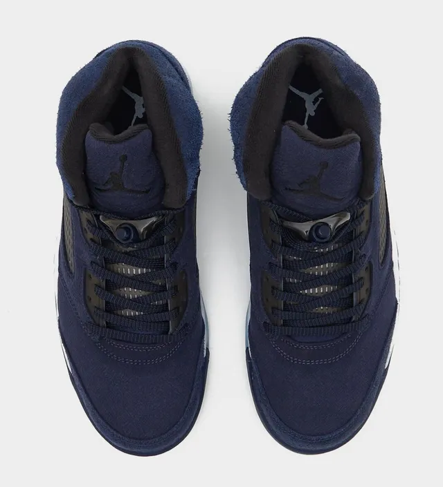 Air Jordan 5 Zapatillas de baloncesto de caña alta azul marino 13